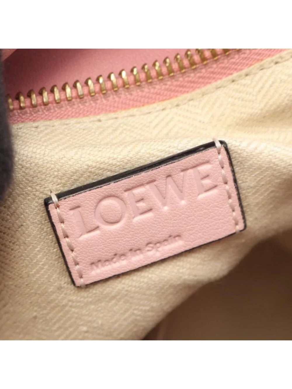Loewe Handbag Puzzle Bag 2-Way Pink Leather
